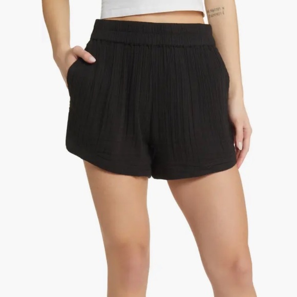 Rip Curl Pants - Rip Curl Black High Waist Women's Surf Shorts